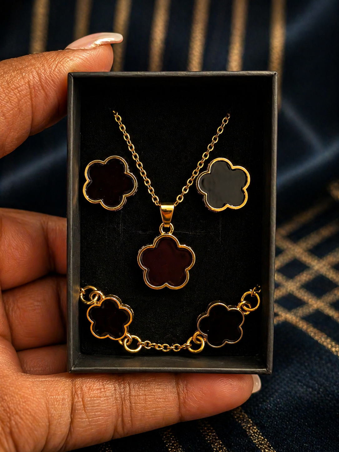 Clover Luxury Set 3 Piece Jewelry Set