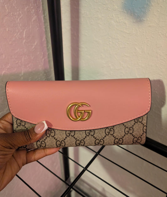 Blush luxe signature wallet
