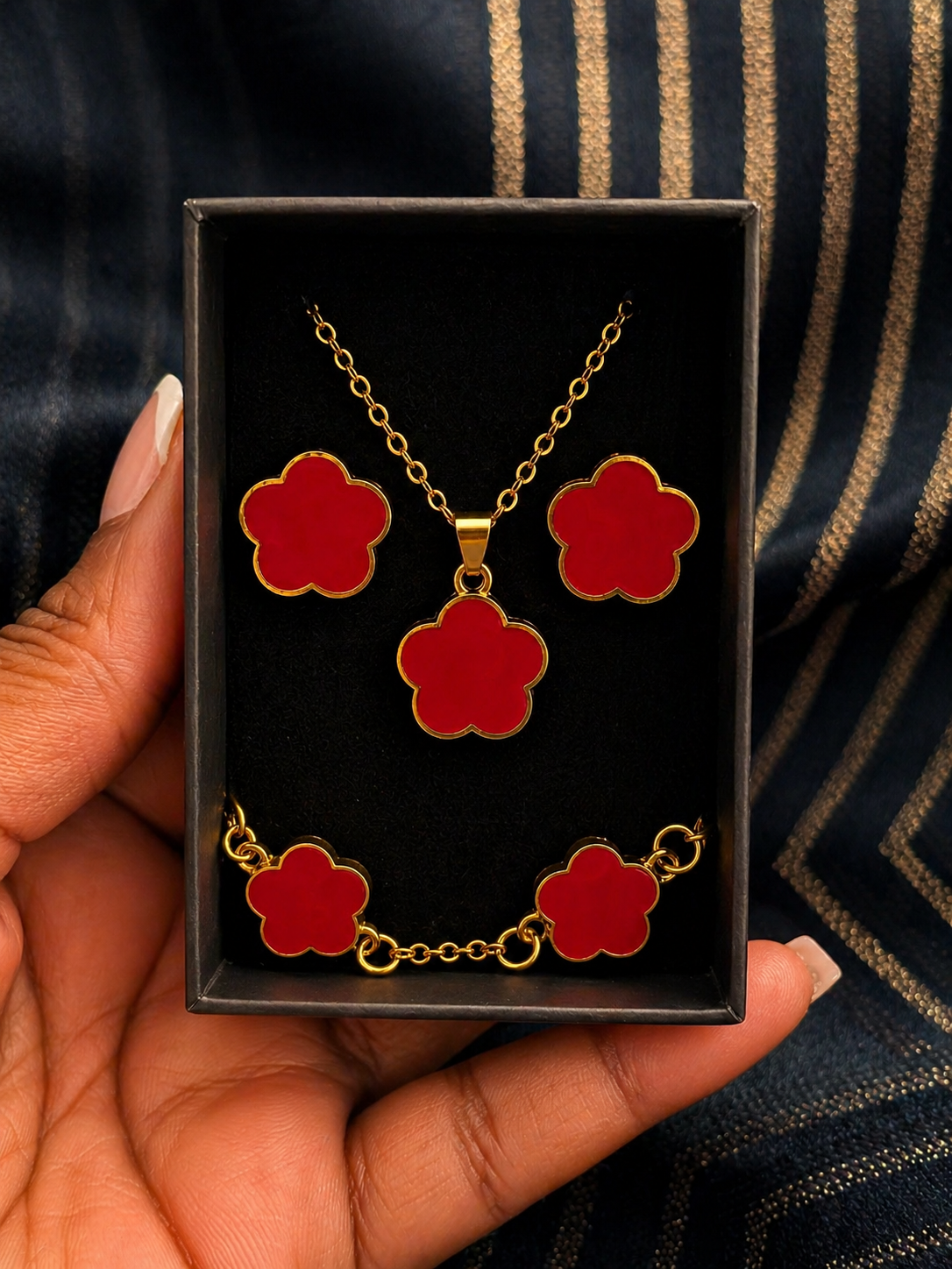 Clover Luxury Set 3 Piece Jewelry Set
