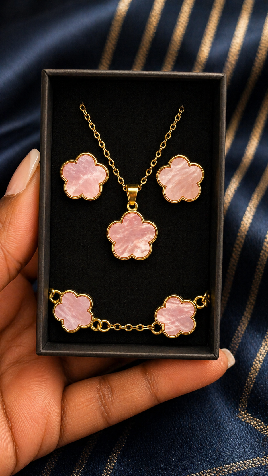 Clover Luxury Set 3 Piece Jewelry Set