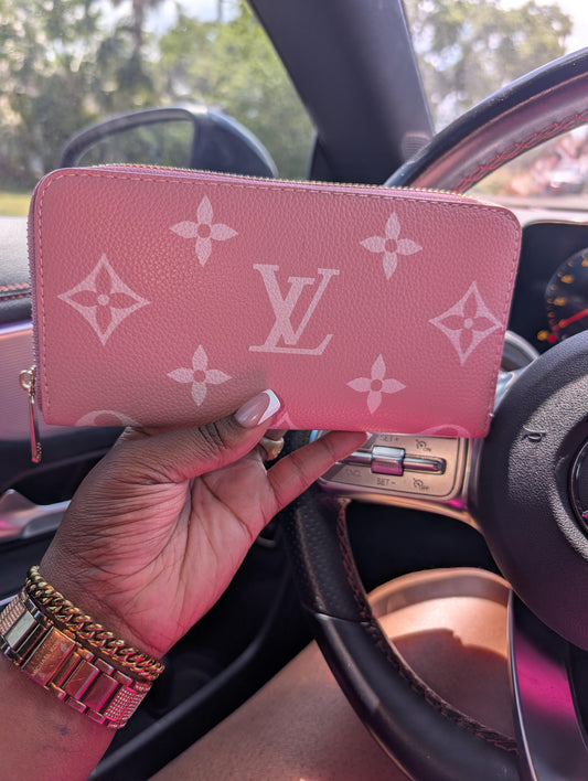 Blush Luxe Zip Wallet